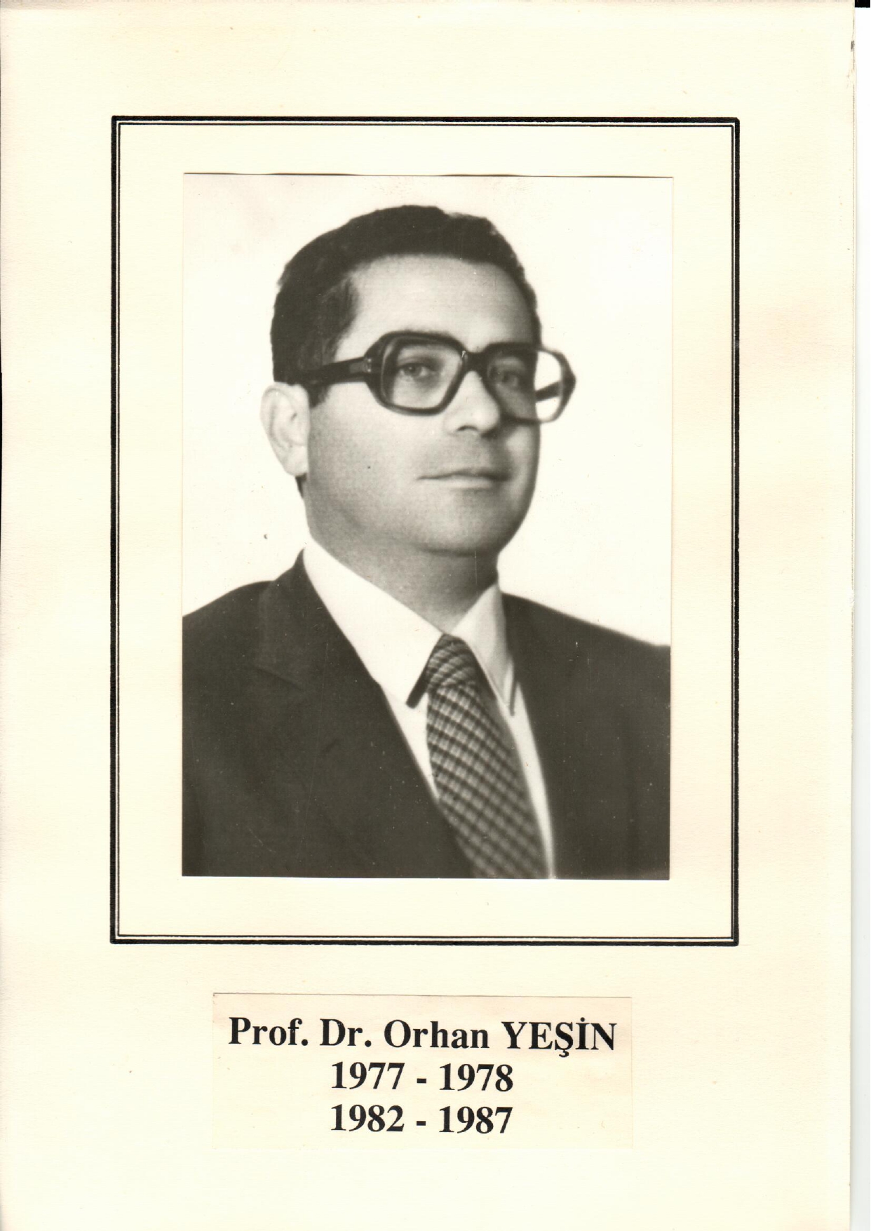 Prof. Dr. A. Orhan Yeşin
