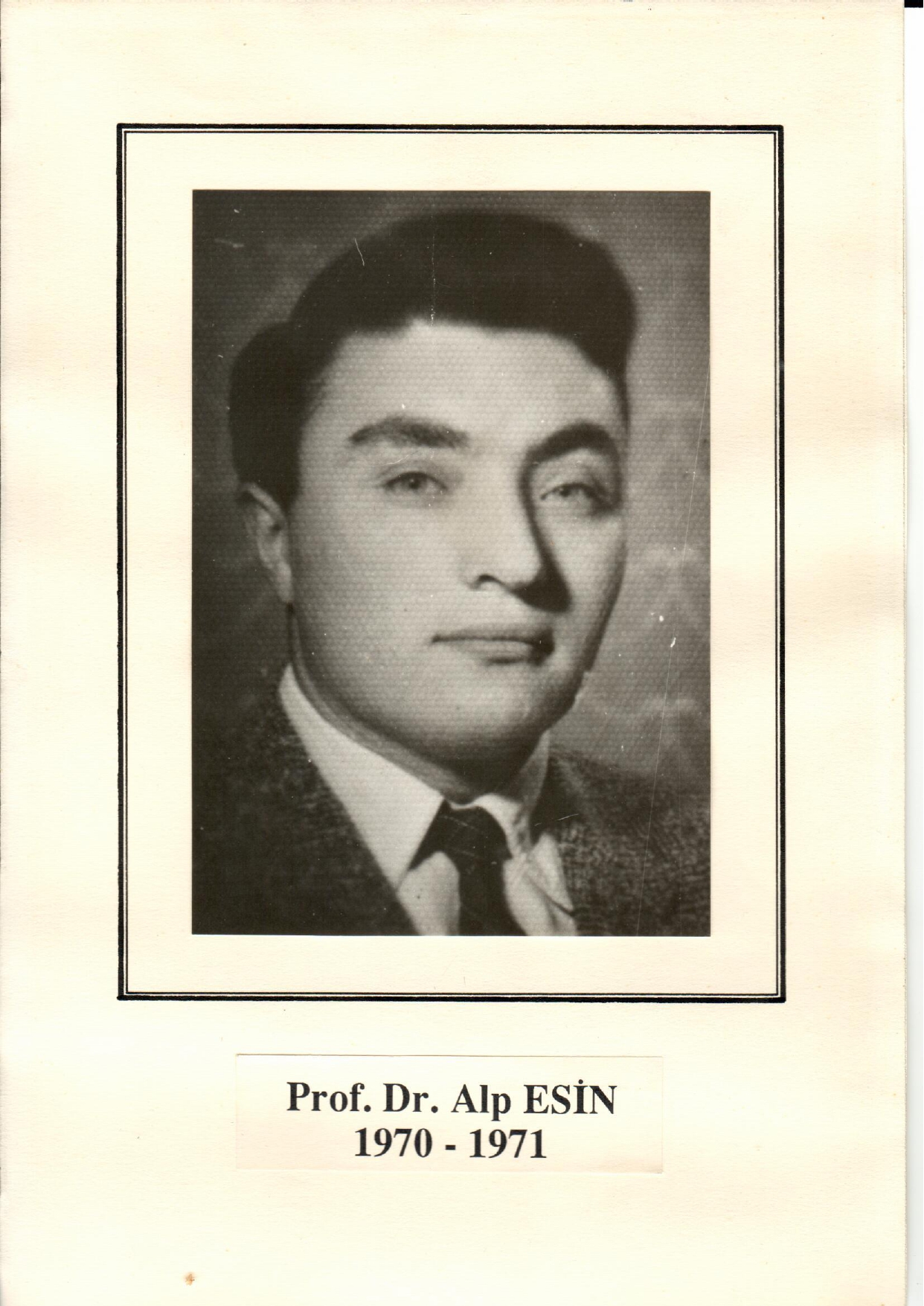 Prof. Dr. Alp Esin