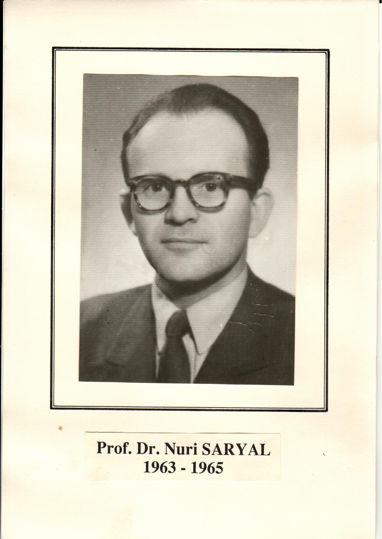 Prof. Dr. Nuri Saryal